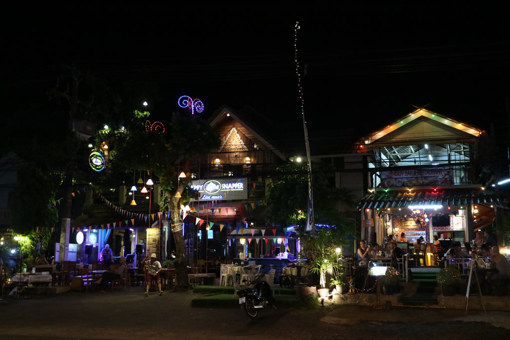 Restaurant scene in Khao Lak
